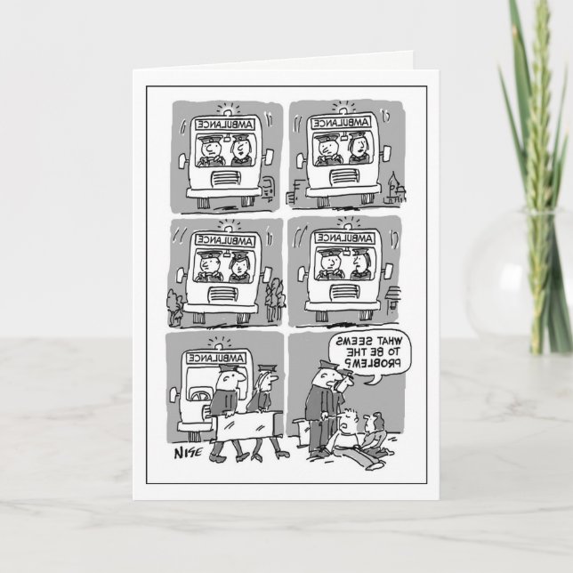 Funny Sjukvårdare-kort Kort (Framsida)