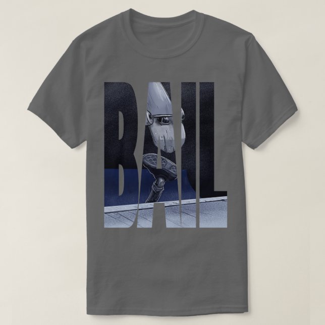 Funny skateboarding bail HC T Shirt (Design framsida)