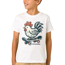 Funny Skateboarding Farm Chicken Personlig