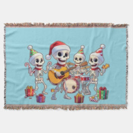 Funny Skeleton Band Christmas & New Year – 3D Cart Filt