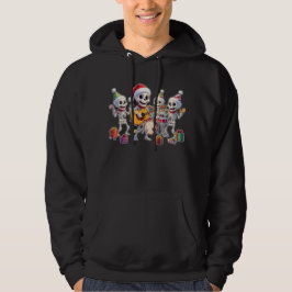 Funny Skeleton Band Christmas & New Year – 3D Cart Hoodie