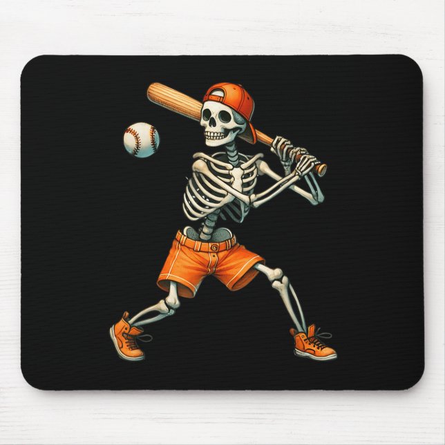 Funny Skeleton Batteball Halloween Boys Manar Musmatta (Framsidan)
