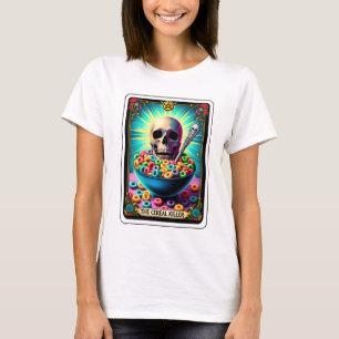 Funny Skeleton Cereal Killer Tarot T Shirt