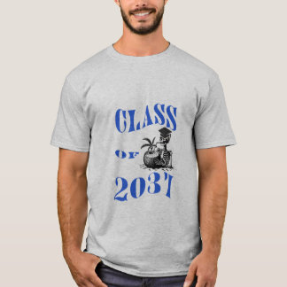 Funny Skeleton Class of 2037 Shirt for Young Manar T