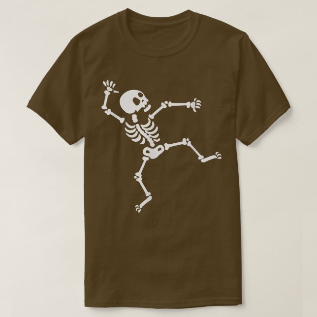Funny Skeleton Dancing Meme Halloween Spooky Gift T Shirt (Design framsida)