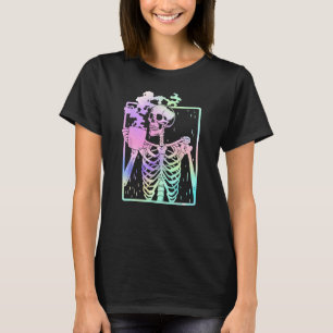 Funny Skeleton Drinking Cafeine Caffeine Coffee B T Shirt