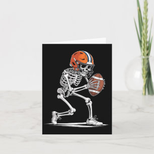 Funny Skeleton Football Halloween Costume Boys Kid Kort