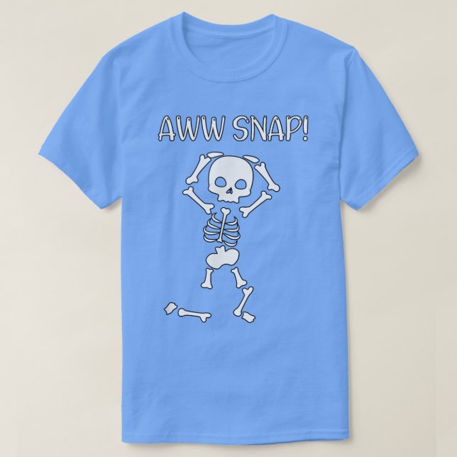funny skeleton - funny text - spooky - meme - hall t shirt (Design framsida)