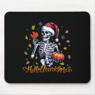 Funny Skeleton Halloween Mery Lycklig Hall Musmatta