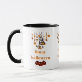 Funny Skeleton Halloween Mugg