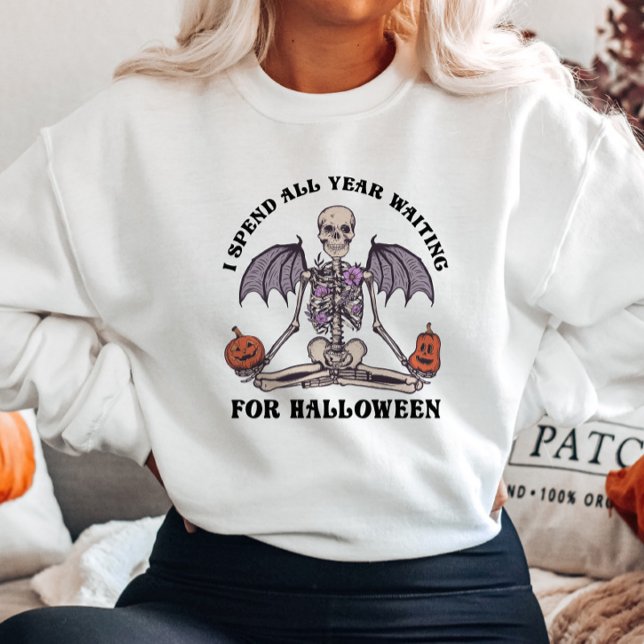 Funny Skeleton Halloween T Shirt (Skapare uppladdad)
