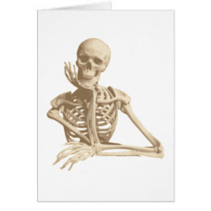 Funny Skeleton Hälsningskort