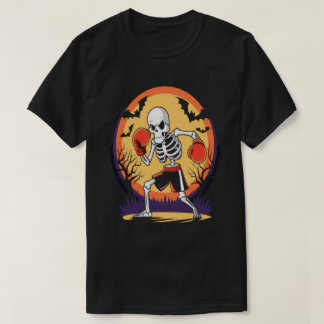 Funny Skeleton i Boxing Glove-Spooky Halloween T Shirt