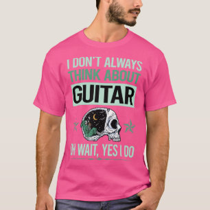 Funny Skeleton Ja, jag gör Guitar Guitarist T Shirt