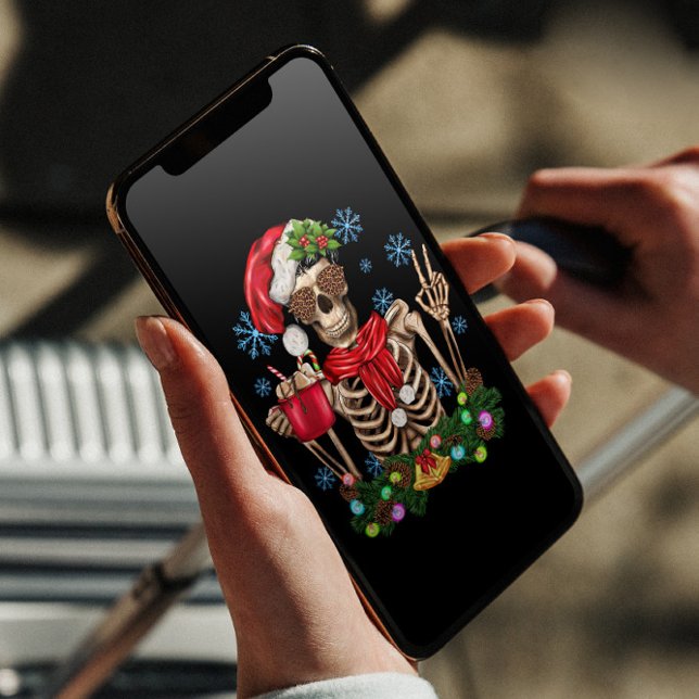 Funny Skeleton-jul Helgkort (Skapare uppladdad)