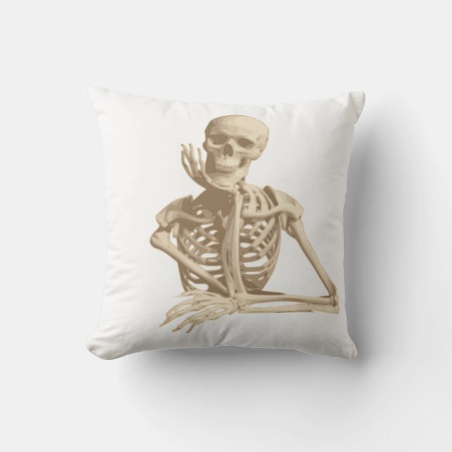 Funny Skeleton Kudde (Framsida)