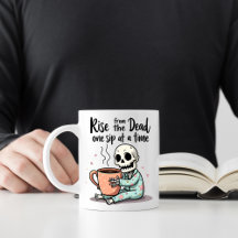 Funny Skeleton Morgon Mugg