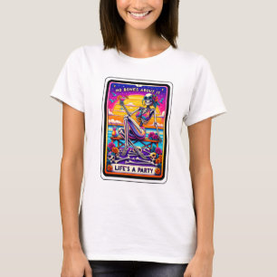Funny Skeleton No Bones Lifes A Party Tarot T Shirt