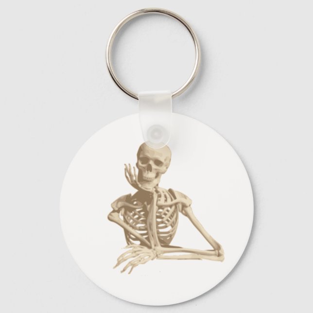 Funny Skeleton Nyckelring (Framsida)
