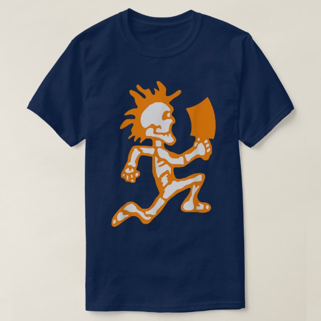 Funny Skeleton Psychopatic T-Shirt (Design framsida)