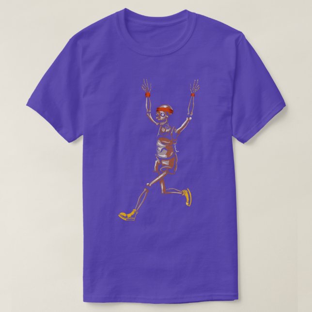 Funny Skeleton Running T Shirt (Design framsida)