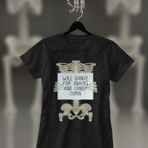 Funny Skeleton Slogan Halloween T-Shirt