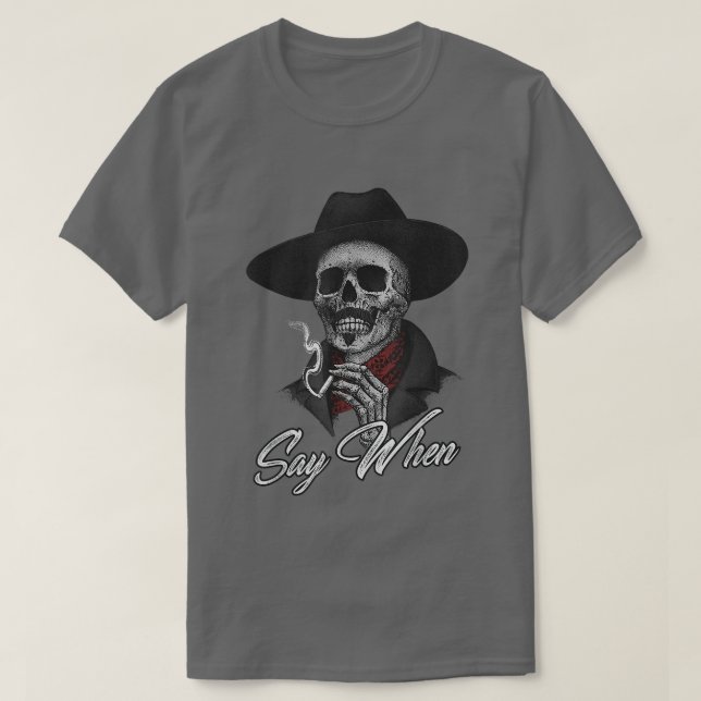 Funny Skeleton Smoking  T Shirt (Design framsida)