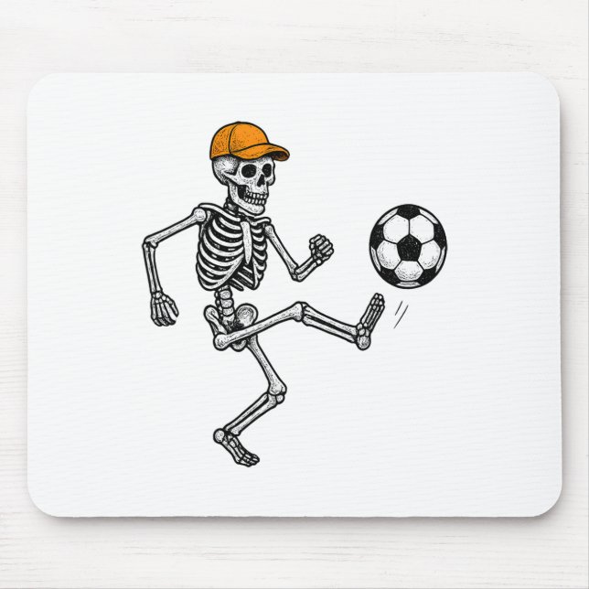 Funny Skeleton Soccer Ll Halloween Costume  Musmatta (Framsidan)