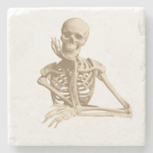 Funny Skeleton Stenunderlägg