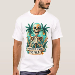 Funny Skeleton Summer Vibes T Shirt