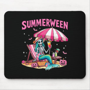 Funny Skeleton Summerween Sjöjungfru Beach Hallowe Musmatta