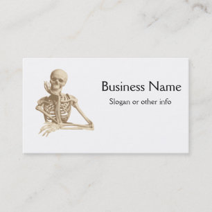 Funny Skeleton Visitkort