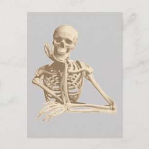 Funny Skeleton Vykort
