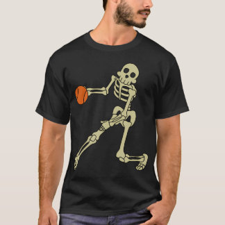 Funny Skeletons Basketball Skeletons Halloween Cos T Shirt