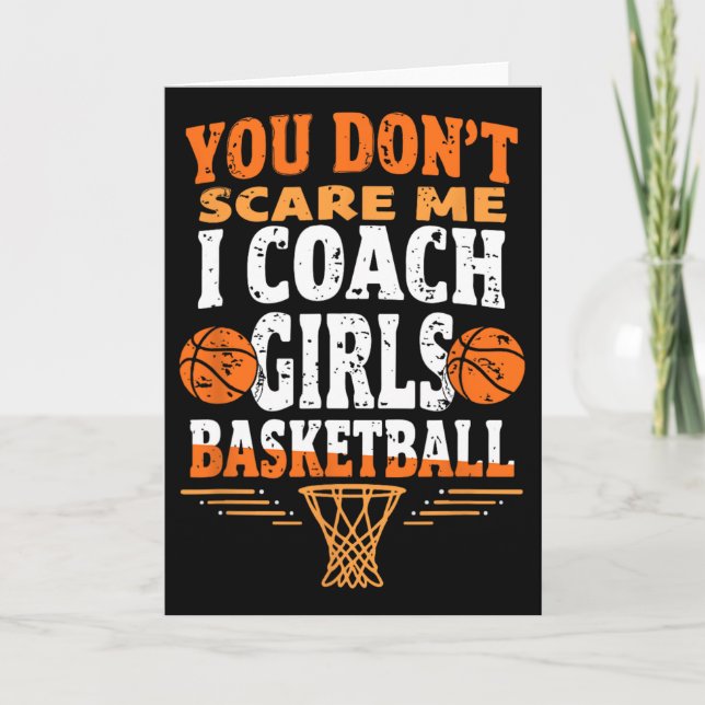 Funny Sketll Coach You Don't Scare Me I Coach Girl Kort (Framsida)