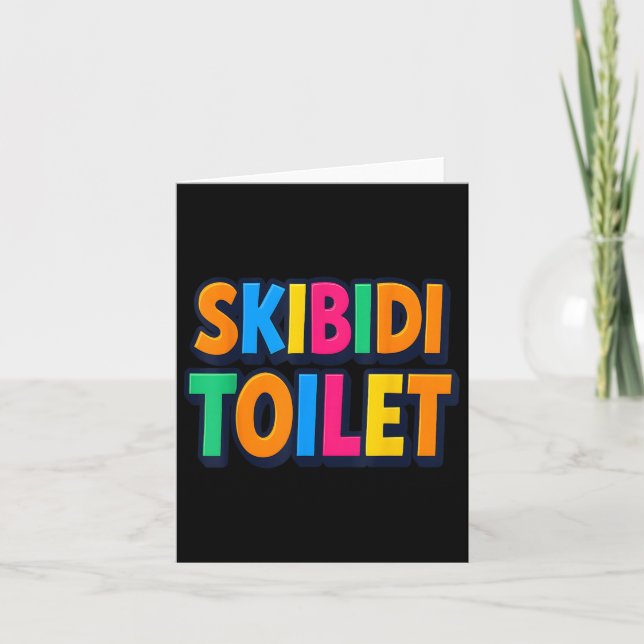 Funny Skibidi Toilet Kort (Framsida)