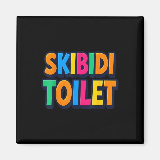Funny Skibidi Toilet Magnet (Framsidan)