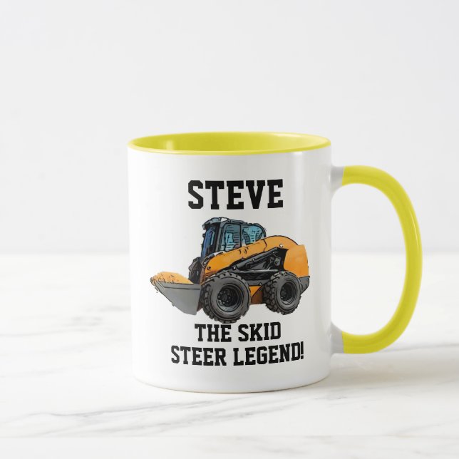 Funny Skid Steer Legend Heavy Equipment Operator Mugg (Höger)