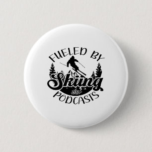 Funny Skier Joke Fueled by Skiing and Podcasts Pun Knapp