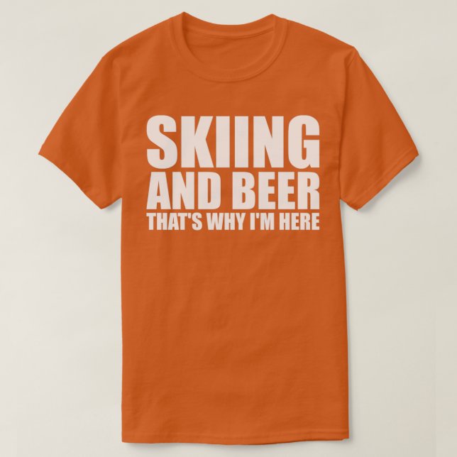 Funny Skiing T Shirt (Design framsida)