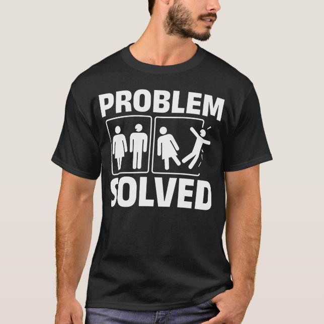 Funny skilsmässa Kvinnor Manar problem T Shirt (Framsida)