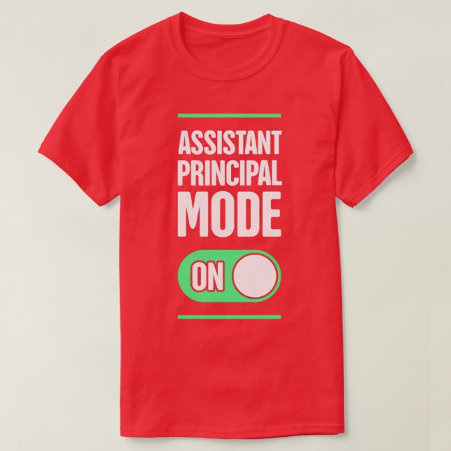 Funny skolassistent i läge t shirt (Design framsida)