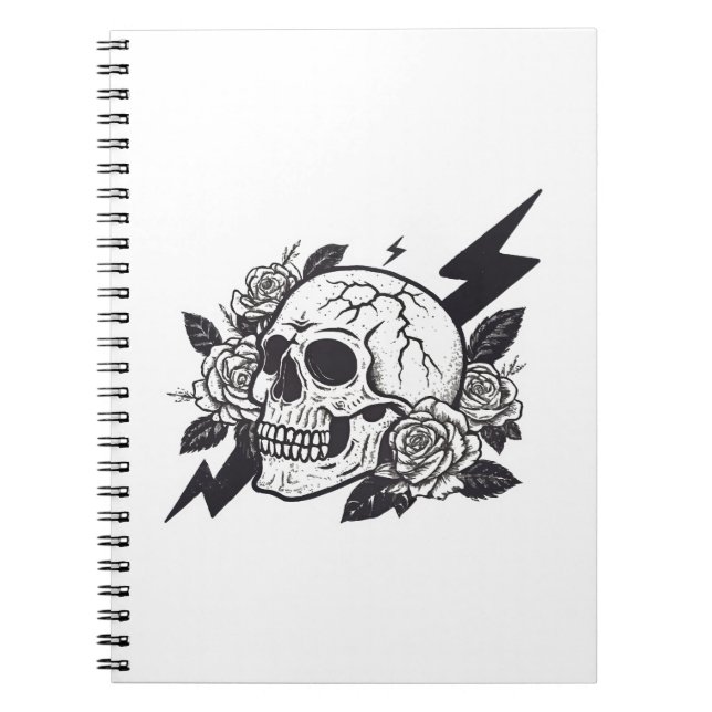 Funny Skull Älskare Anteckningsbok (Framsidan)