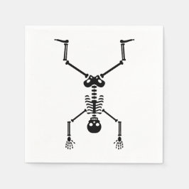 Funny skull doing handstand pappersservett