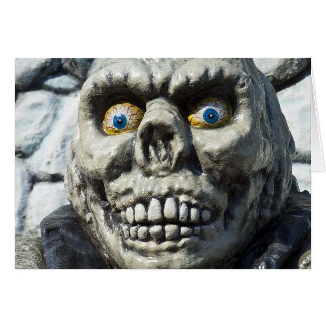Funny Skull Hälsningskort (Framsidan Horizontal)