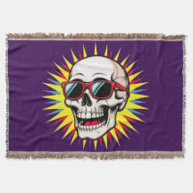 **Funny Skull With Sunglasses – Cartoon Laughing S