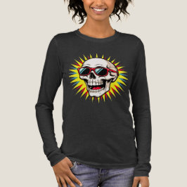 **Funny Skull With Sunglasses – Cartoon Laughing S T Shirt