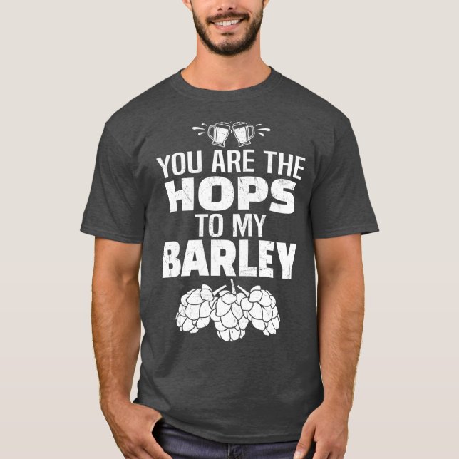 Funny Skutt Barley Beer IPA Craft Brewery T Shirt (Framsida)