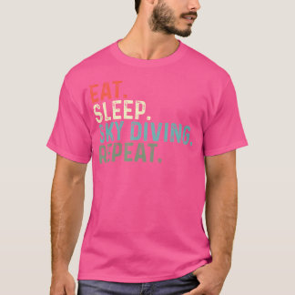 Funny Skydiver Eat Soat Himmel Diving T Shirt