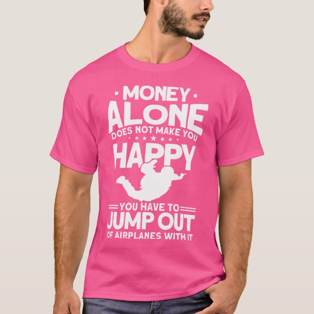 Funny Skydiver Skydiving T Shirt (Framsida)